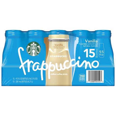 Starbucks Frappuccino Vanilla Flavored Chilled Coffee Drink