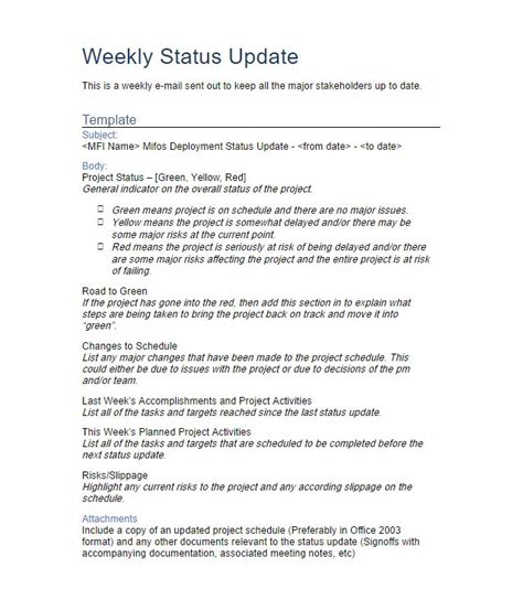Weekly Status Report 25 Examples Format Pdf Examples