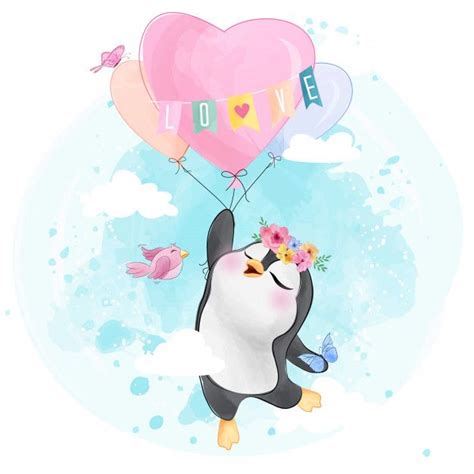 We did not find results for: Cute Penguin With Heart Shape Balloon | Cute penguins ...