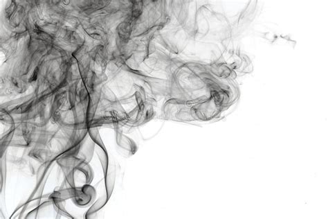 Abstract Black Smoke Isolated On White Background Stock Image Image