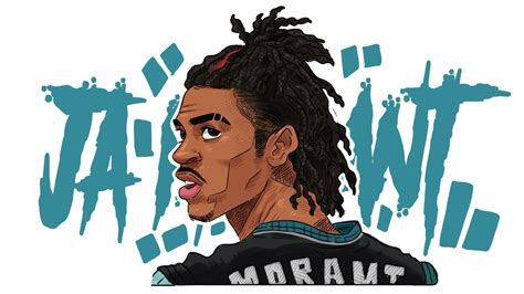 How to draw ja morant - YouTube