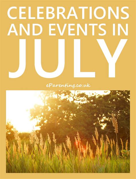 July 2023 Events Celebrations And Special Days July Events July