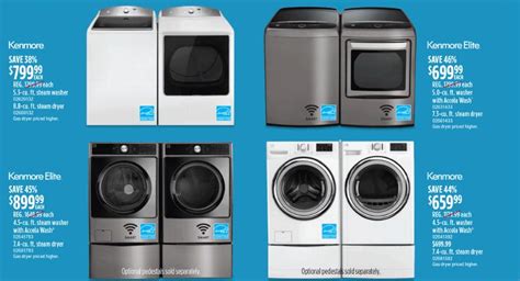 For the most part, white units. Washer & Dryer Black Friday 2020 - Kenmore, Samsung, GE ...