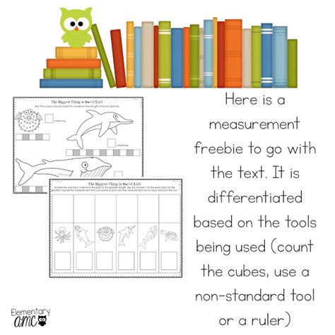 Measurement Freebie And Mentor Text Ideas Mentor Texts