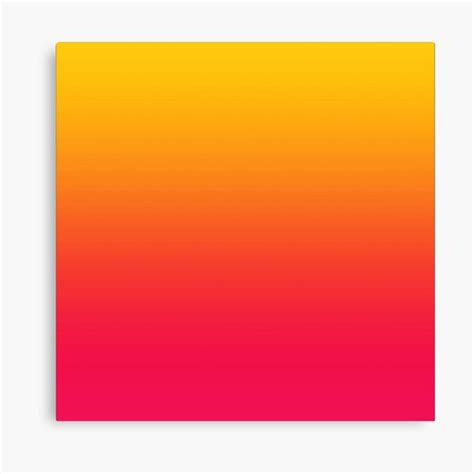 Yellow Orange Pink Ombre Canvas Print For Sale By Elr104 Redbubble
