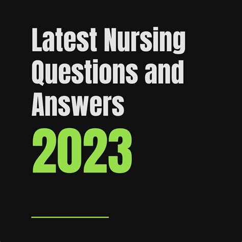 Latest Nursing Questions And Answers With Rationale 2023