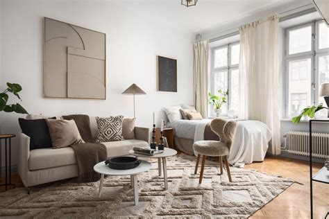 Small Studio Apartment In Tints Of Beige Coco Lapine Designcoco