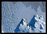 Antarktyda Nieg Lodowiec Matusevich Glacier Ska Y Z Lotu Ptaka