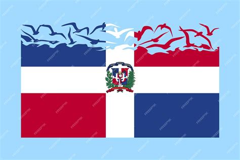 bandera de república dominicana con concepto de libertad bandera dominicana transformándose en