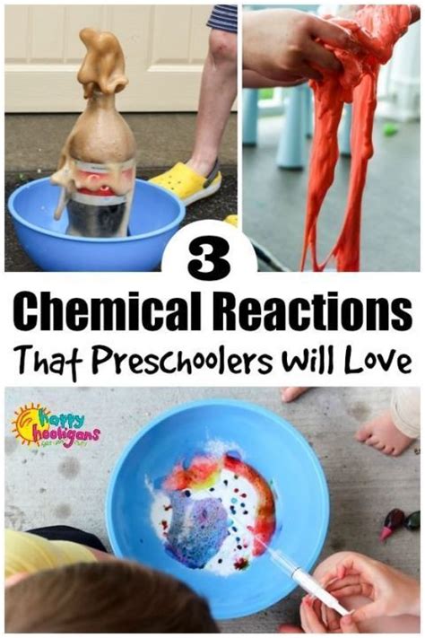 Chemical reaction is a process by which one or more substances may be transformed into one or more new substances. 3 Easy Chemical Reaction Experiments for Preschoolers ...