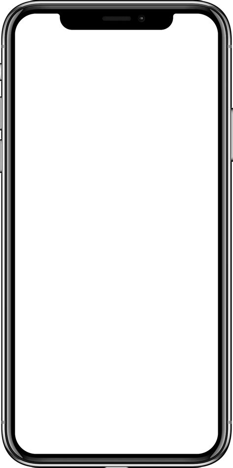 Blank Iphone Png - Svg Iphone X Vector Clipart - Full Size Clipart png image