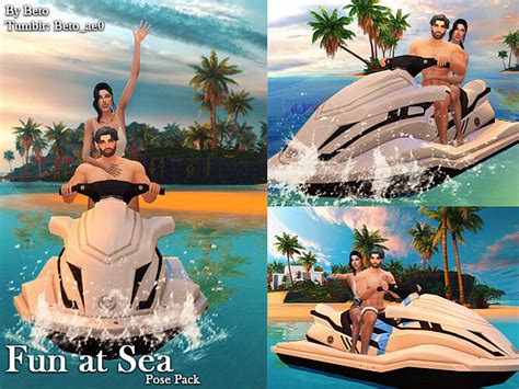 Fun At Sea Pose Pack By Betoae0 At Tsr Sims 4 Updates
