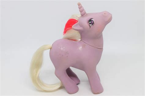 Vintage Hasbro G1 My Little Pony Mlp Unicorn Powder Purple Etsy