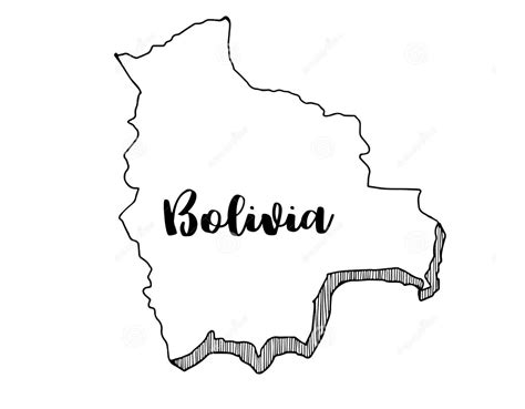 Mapa De Bolivia HD Para Colorear Imprimir E Dibujar ColoringOnly