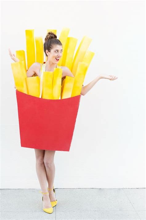 Diy French Fry Costume Diy Halloween Costumes Homemade Halloween