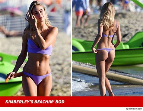 Model Kimberley Garner Blazing In Bikini On Saint Tropez Beach