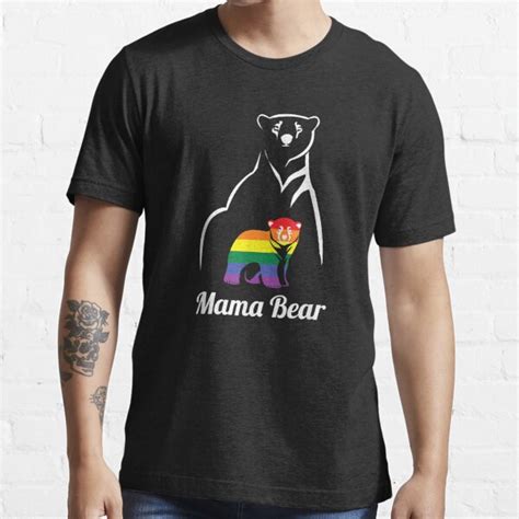 Lgbt Mama Bear Gay Pride Equal Rights Rainbow T Shirt By Vignette