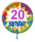 Beautiful 20th birthday card with flowers. 20th Birthday Present Ideas | GiftGen - Gift Ideas Generator