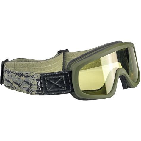 Biltwell Goggle Overland 20 Grunt Olive Goggles Motorcycle