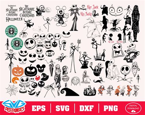 The Nightmare Before Christmas Svg Dxf Eps Png Clipart Silhouette