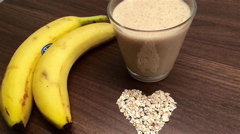 Banana Oatmeal Smoothie Weight Loss Quick And Easy Recipe Youtube