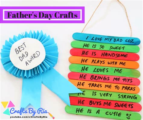 28 Fabulous Fathers Day Crafts For Kids
