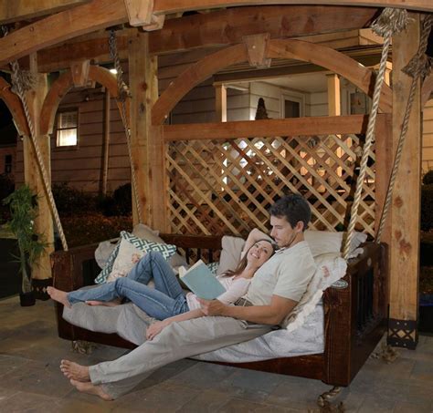 Suspended Sofa Couch Bed Swing For Porch Or Outdoor Patio Western