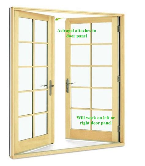 6 8 Astragal For Prime Wood French 3 Point Swing Door 2209454