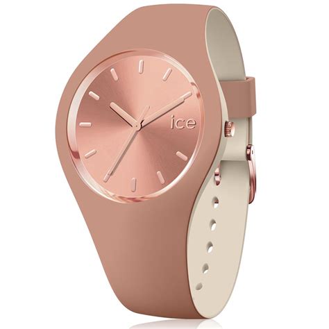 Ice Watch Ice Watch Womens Duo Chic 016980 Rose Gold Silicone Quartz