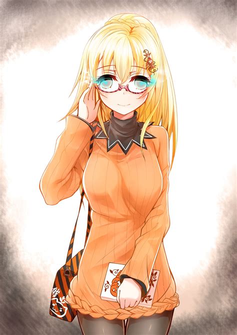 Wallpaper Illustration Long Hair Anime Girls Glasses Halloween The Best Porn Website