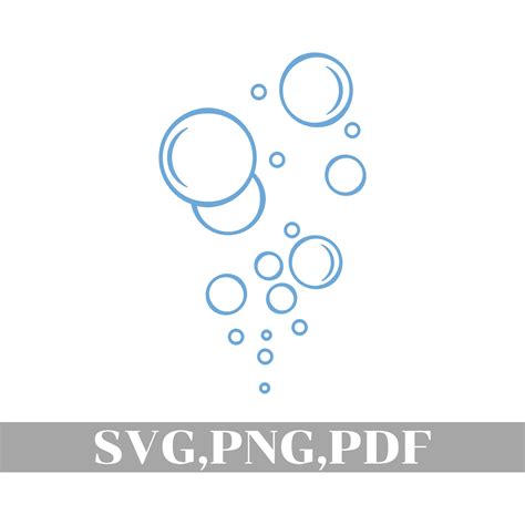 Bubbles Bundle Svg Png Pdf Bubble Svg Bubble Clipart Blowing Etsy