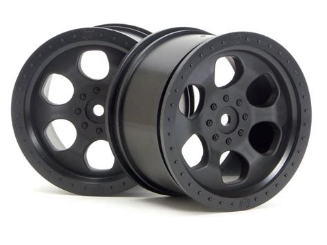 3116 6 Spoke Wheel Black 83x56mm2pcs