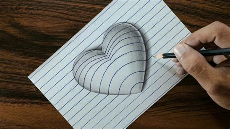 How To Draw A 3d Heart