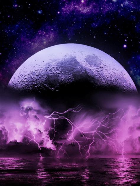 Free Download Wallpapers For Purple Lightning Storm Wallpaper