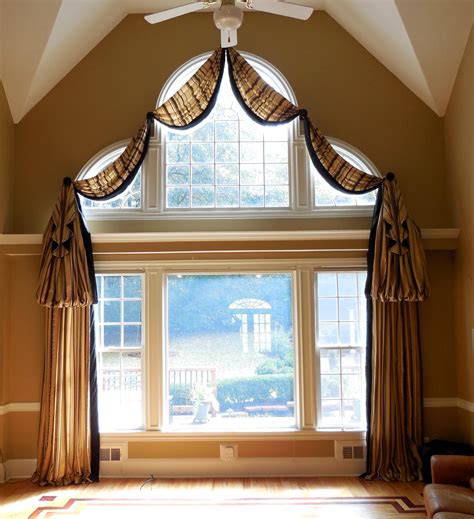 Arched window treatments arched windows castle rock co perfect place real estate homes mirror furniture home decor. #windowtreatments Large 2 story #archwindow with a ledge ...