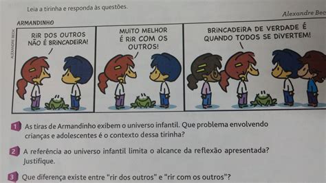 Leia A Tirinha E Responda EDUCA