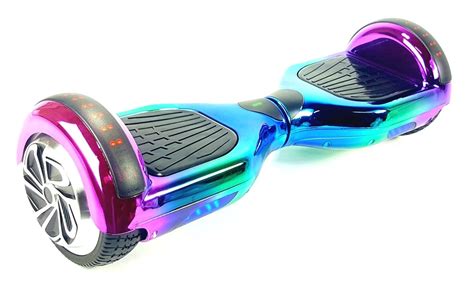 Chrome Rainbow Hoverboard Segway Led 65 Self Balancing Scooter
