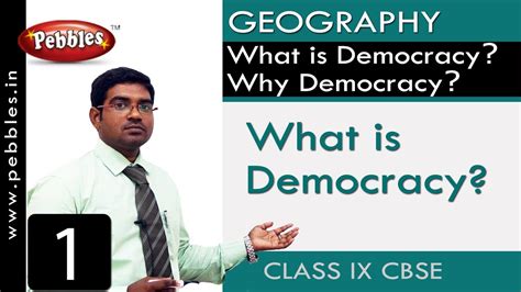 What Is Democracy What Is Democracy Why Democracy Social Science Class 9 Cbse Youtube