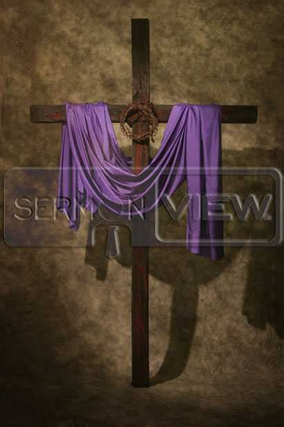 Sermonview Draped Cross