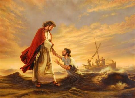 Jesus And Peter Walking On Water Jesus ⛪ Peter Walks On Water Jesus