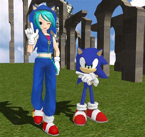 Sonic And Miku By Roxasrox1042 On Deviantart