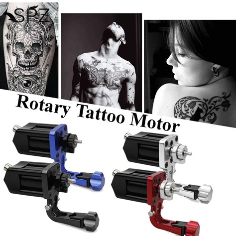 10000rpm 4 Colors Rotary Tattoo Pen Guns Adjustable Rotating Speed