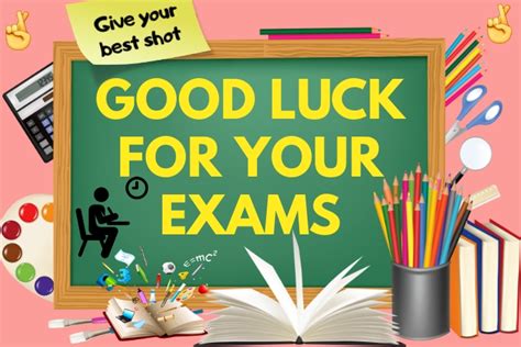 Good Luck For Your Exams Template Postermywall