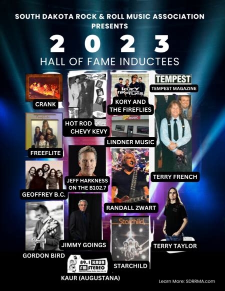 2023 South Dakota Rock And Rollers Hall Of Fame Inductees Announced