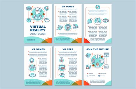 Virtual Reality Brochure Template Illustrator Templates Creative Market