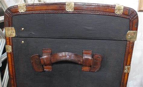 Victorian Oiled Canvas Steamer Trunk Sold Clubhouse Interiors Ltd