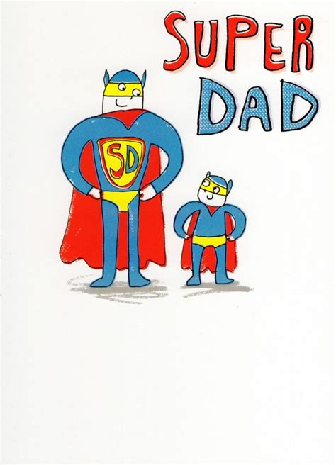 Super Dad My Hero Happy Fathers Day Card Cards