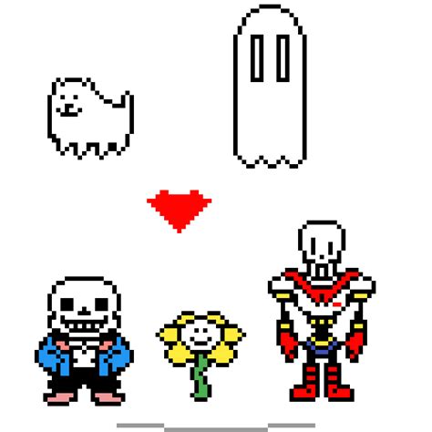 Pixilart Undertale Sprites By Anonymous