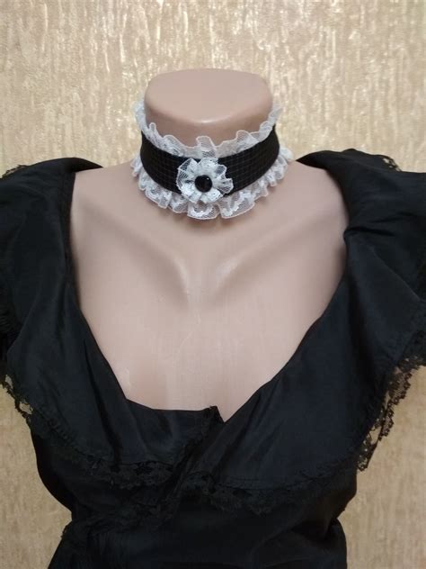 Neck ruffle collar Victorian collar choker Ruffle choker | Etsy