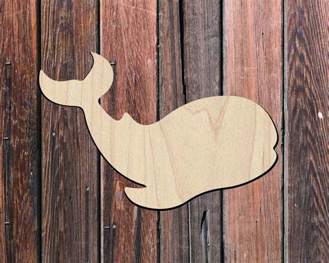 Whale Cutout Summer Wood Cutouts Wood Crafts Diy Project Etsy